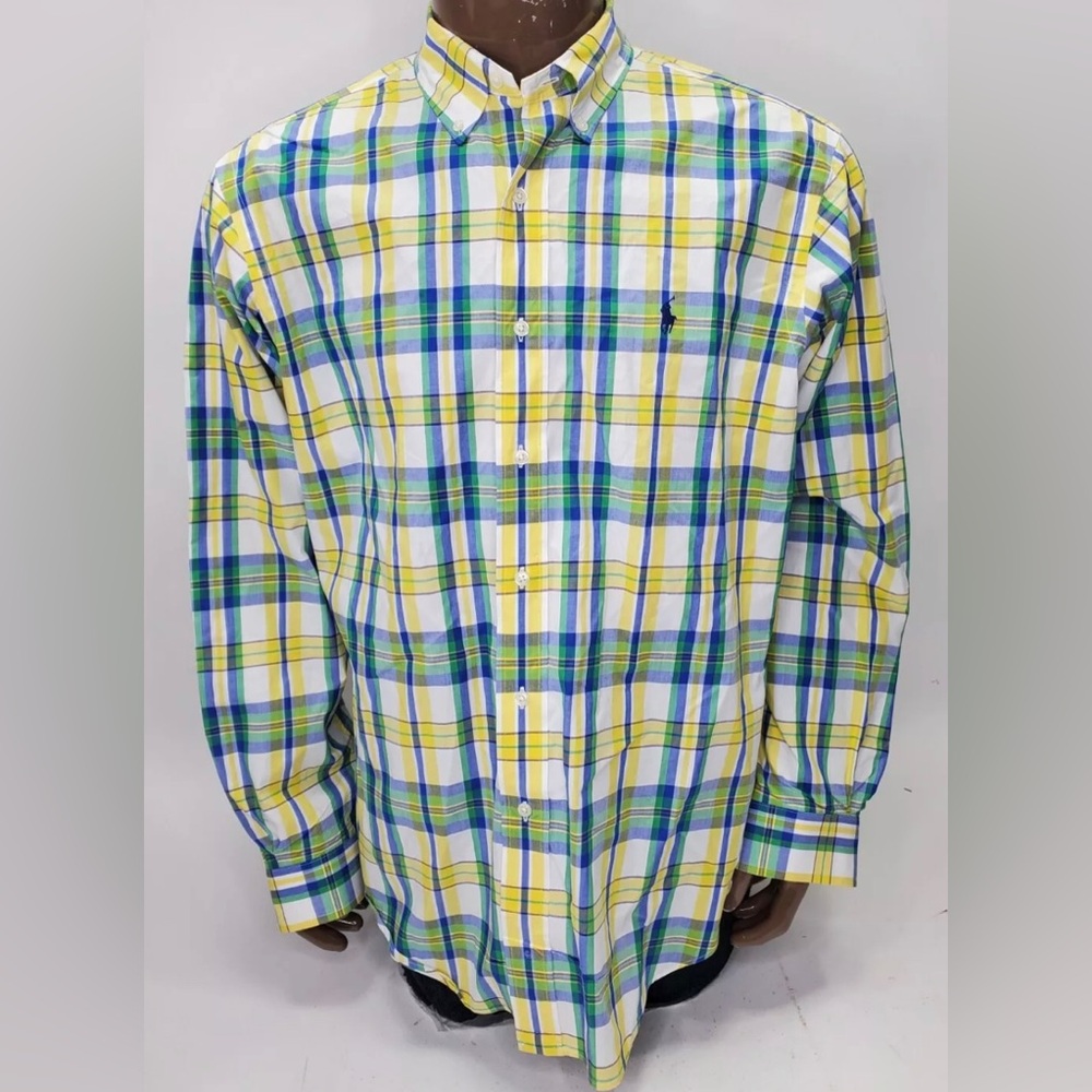 Ralph Lauren Men’s Plaid Button Down Long Sleeve Size Small - Picture 2 of 4